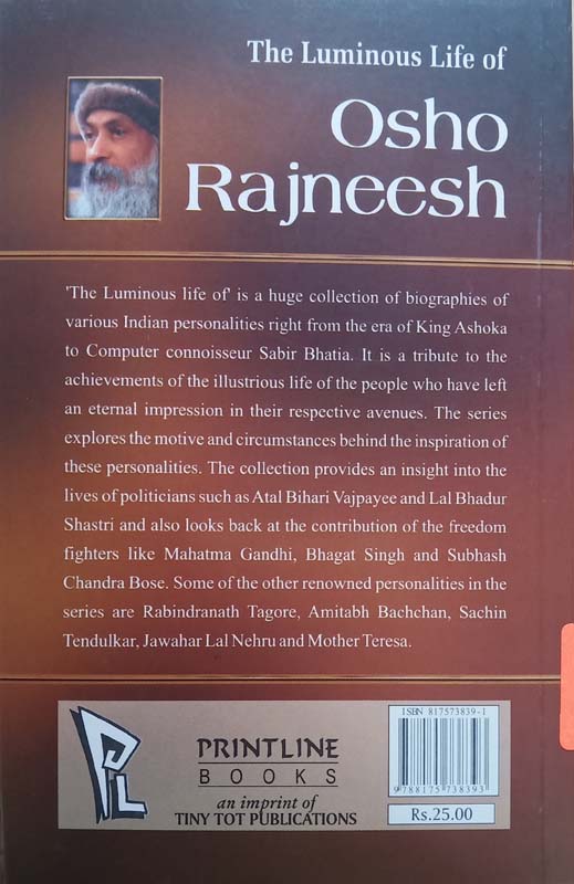 The Luminous Life Of : Osho Rajneesh (back)
