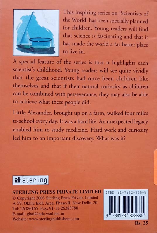 Scientists Of The World : Alexander Fleming (back)