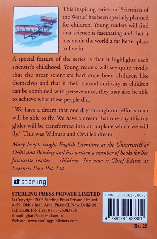 Scientists Of The World : The Wright Brothers (back)