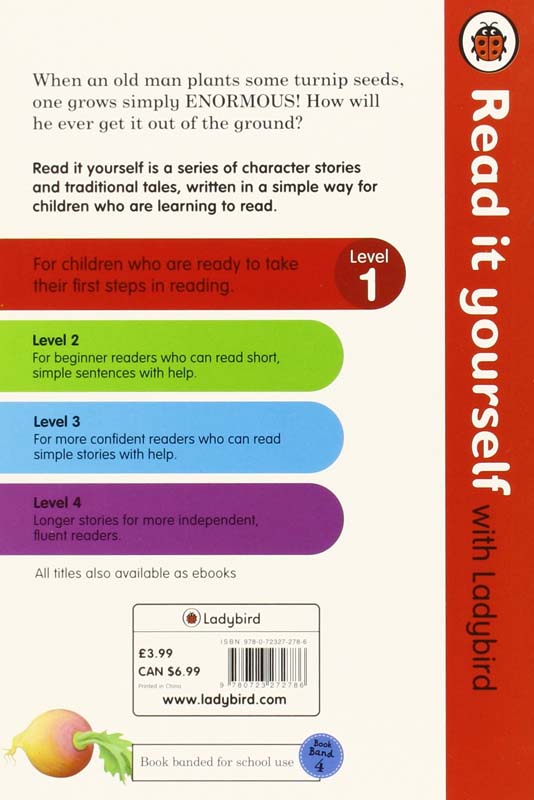 Read It Yourself : The Enormous Turnip - Level 1 (back)