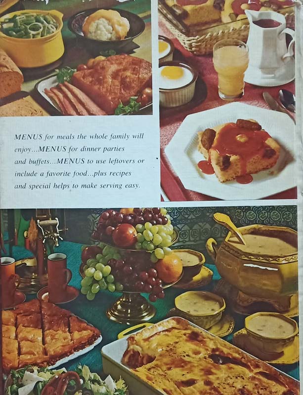 Menu Cook Book (back)