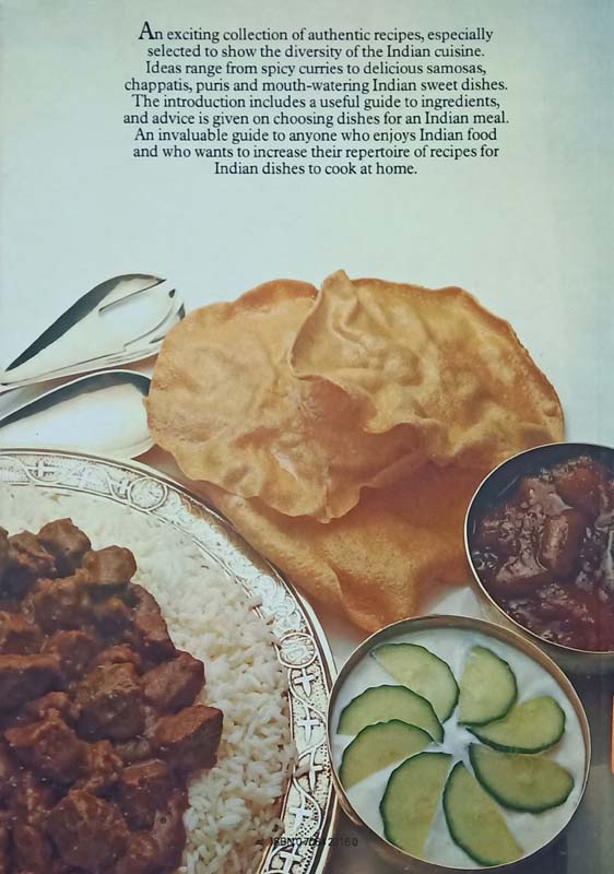 The Colour Book Of Indian Cooking (back)