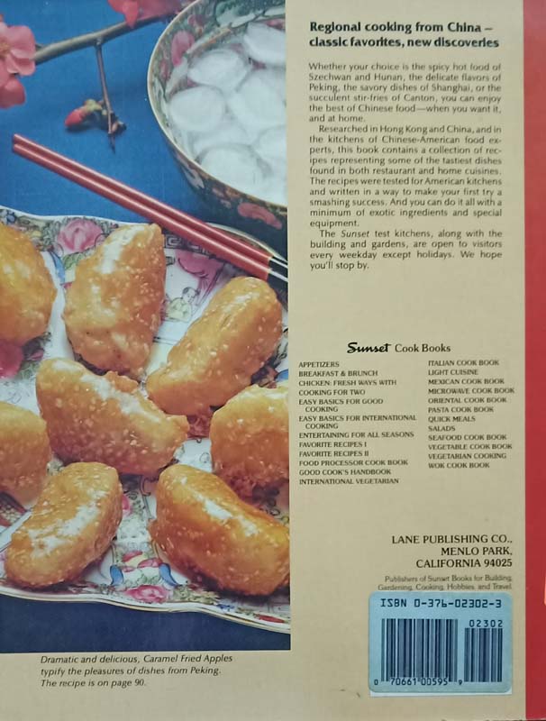 Chinese Cook Book (back)