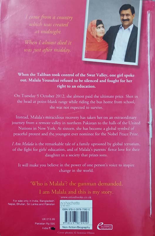 I Am Malala (back)