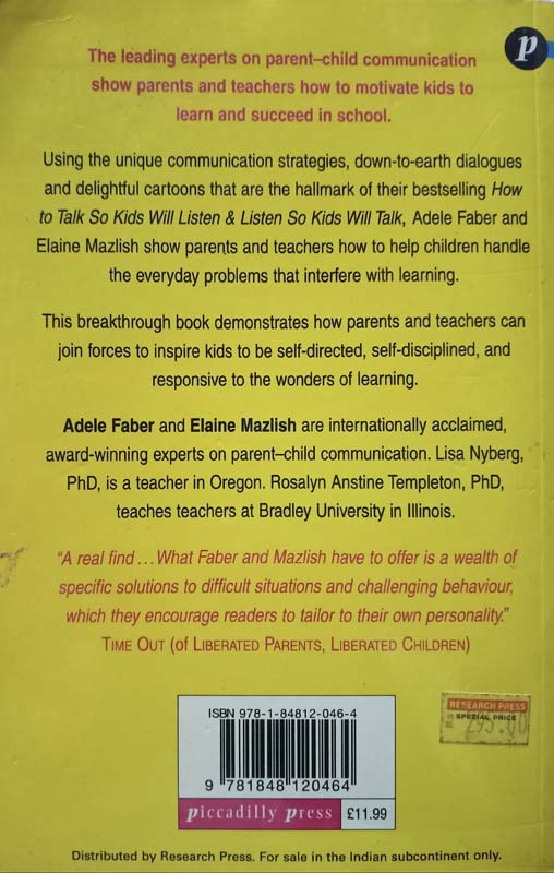 How To Talk So Kids Can Learn At Home And In School (back)