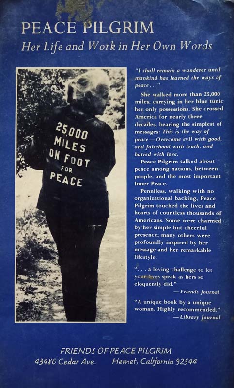 Peace Pilgrim (back)