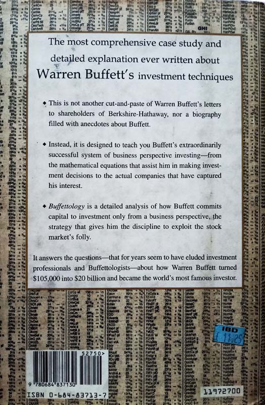 Buffettology (back)