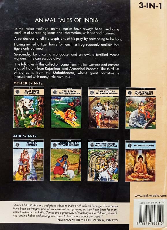 Animal Tales Of India : 3 in 1 (back)
